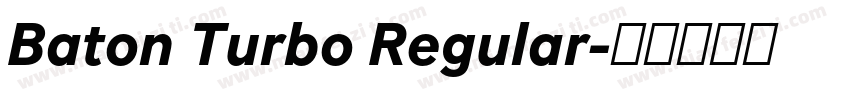 Baton Turbo Regular字体转换